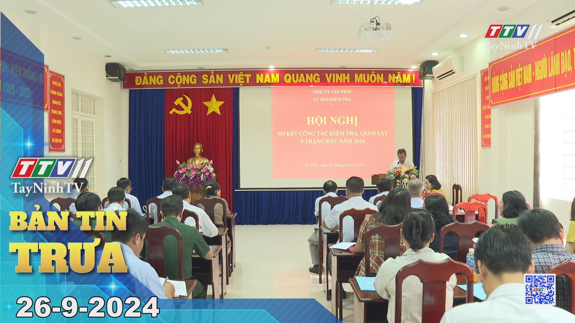 Bản tin trưa 26-9-2024 | Tin tức hôm nay | TayNinhTV